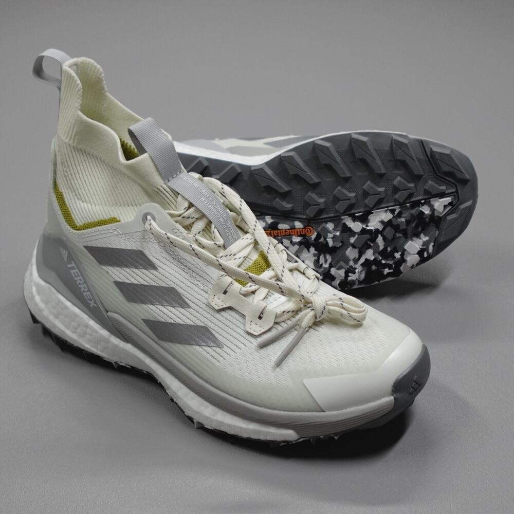 Adidas Terrex Free Hiker 2.0 Wander X Trail Shoes White/Yellow Women's Size 7.5